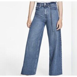 Calvin Klein Super High Rise Wide Leg Jeans Size:30